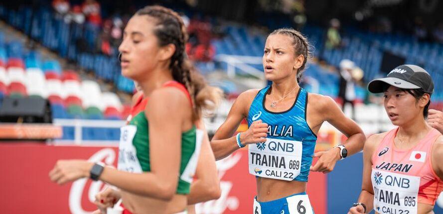 Giada Traina durante la gara a Gerusalemme