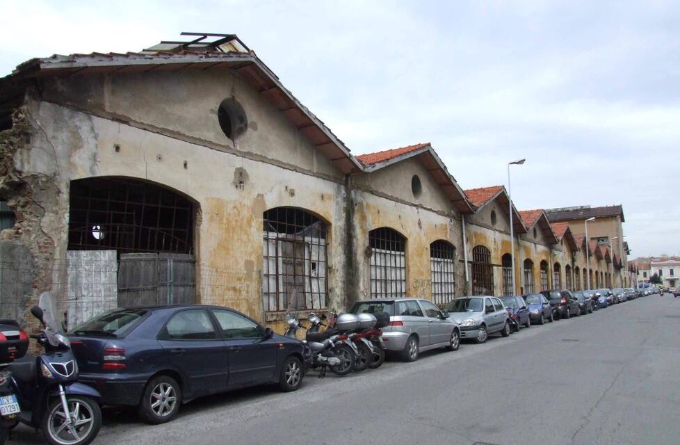 I capannoni dell’ex Pirelli in via della Meridiana