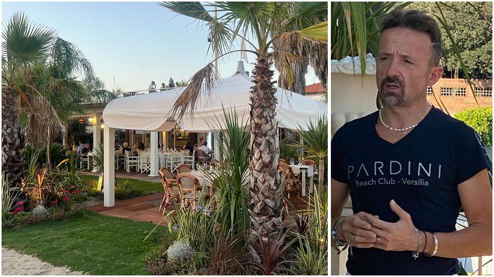 Il bagno Pardini di Lido di Camaiore e il proprietario Pier Francesco Pardini