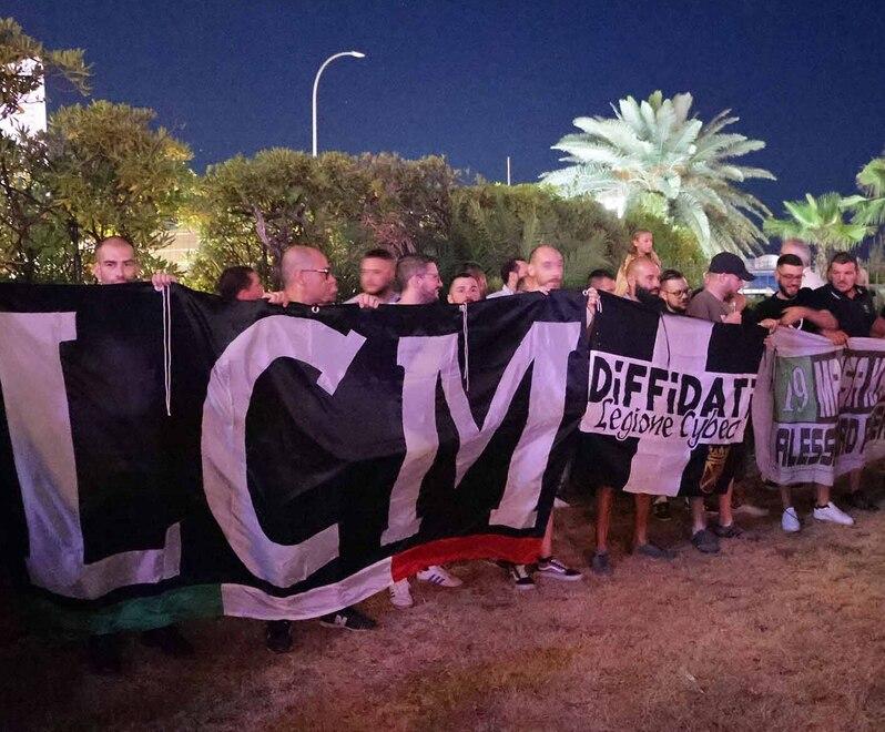 I tifosi della Massese alla presentazione della squadra