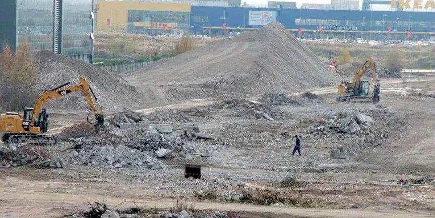 L’area ex Vacis al tempo dei lavori