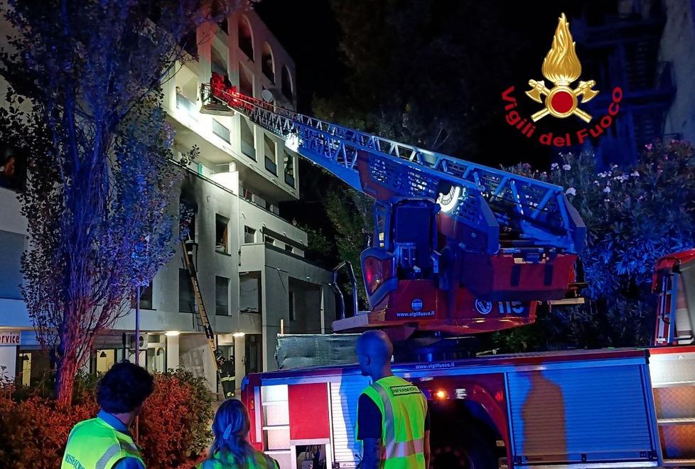 L’intervento dei vigili del fuoco