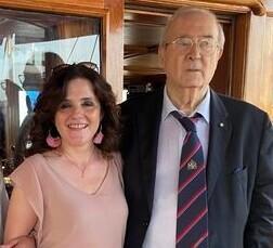 Nella foto Claudia Iride Lollini con il segretario della associazione “Insieme per la Vita” Gianfranco Grossi