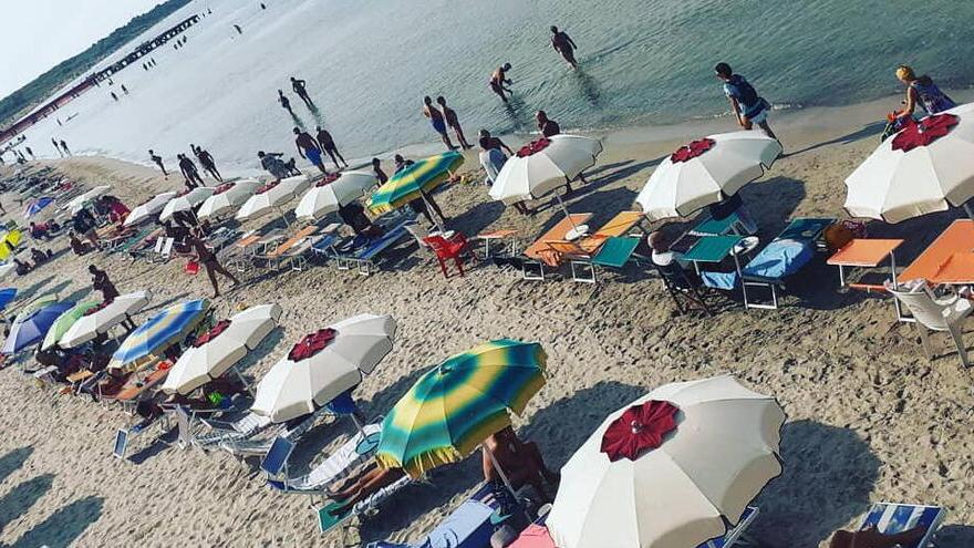 La spiaggia davanti a Dune Mosse