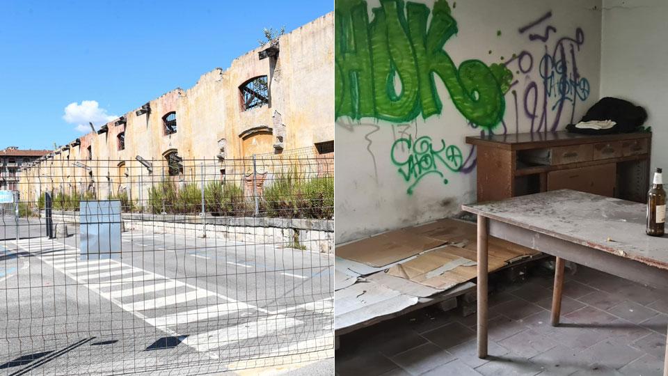 Lucca, ex magazzini della stazione trasformati in dormitori