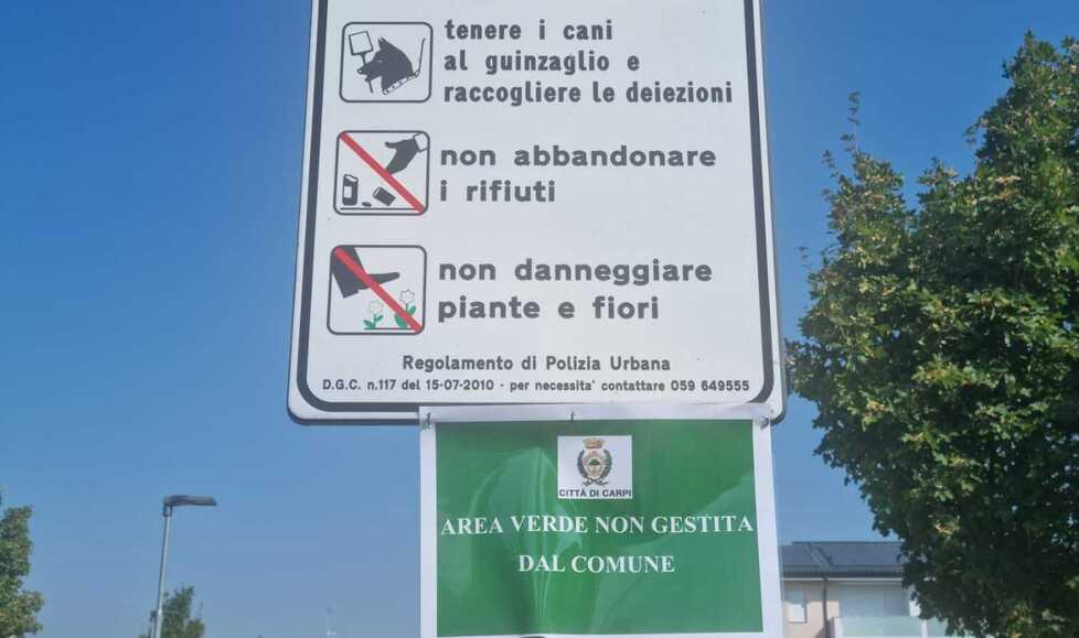 Carpi, degrado e incuria nei parchi: il Comune sanziona i privati 