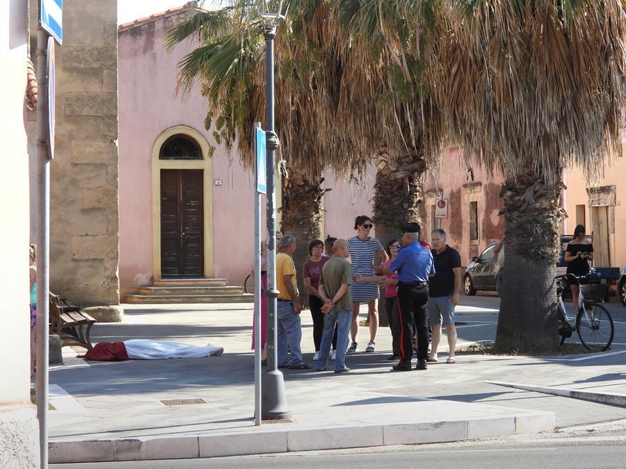 
	Il luogo dove si &egrave; accasciato l'anziano

