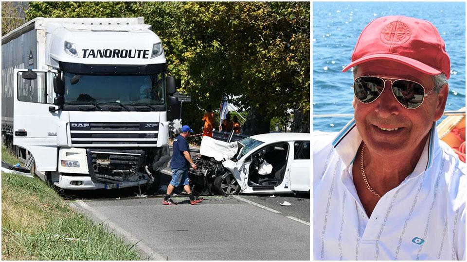 Livorno, muore in auto contro un camion musicista ed ex dirigente portuale