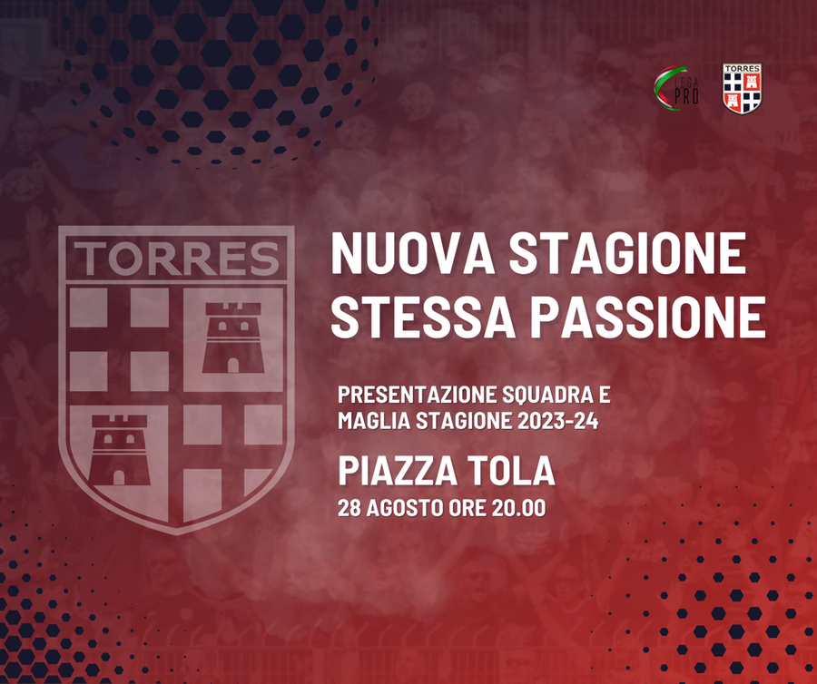 La nuova Torres si presenta alla città, appuntamento in piazza Tola