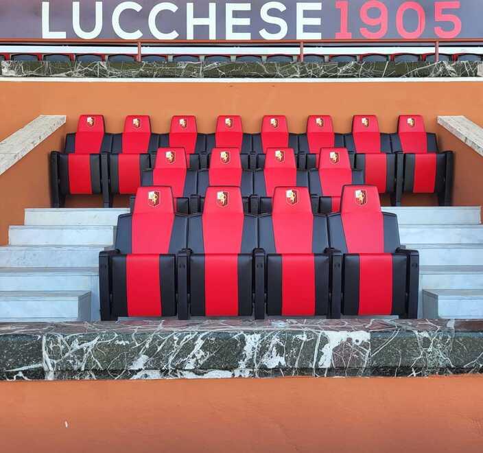 Lucchese, si stringe per Sabbione: nuovo look nella tribuna centrale 