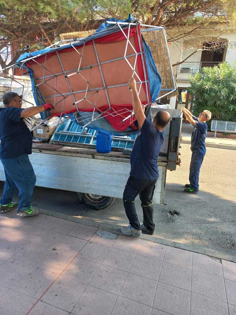 
	Parte del materiale rimosso

