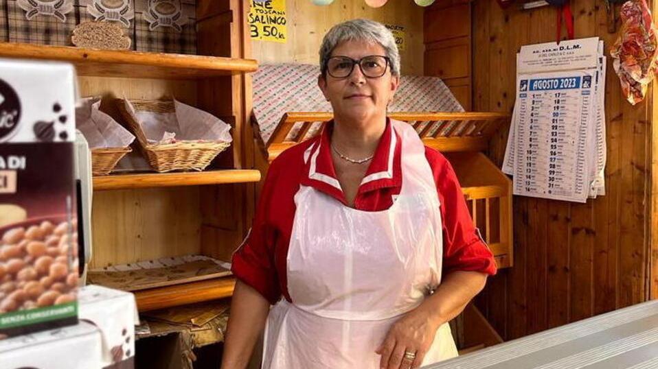 Elisabetta Vaselli nel suo negozio a San Giusto