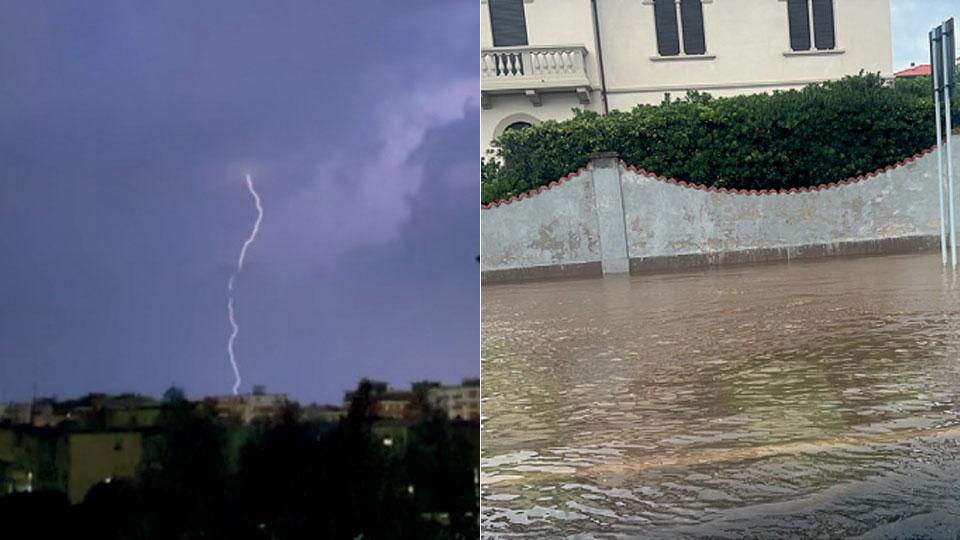 Livorno, oltre 800 fulmini in due ore: possibile ciclone allunga l’allerta