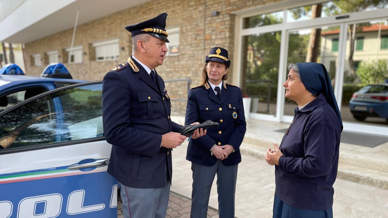 La polizia alla Casa San Giuseppe