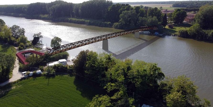 Una simulazione grafica del nuovo ponte