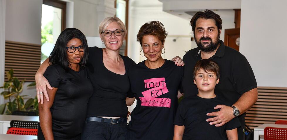 Francesco Guidacon famiglia e collaboratrici