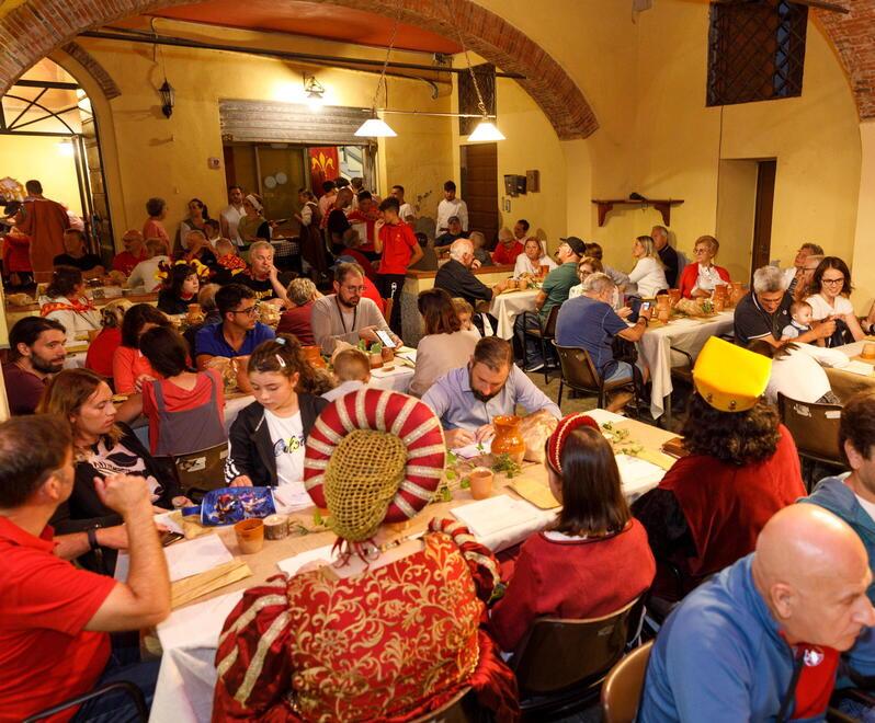 La cena propiziatoria (foto Nucci)