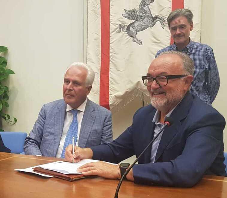 Giani insieme a Morello in conferenza stampa