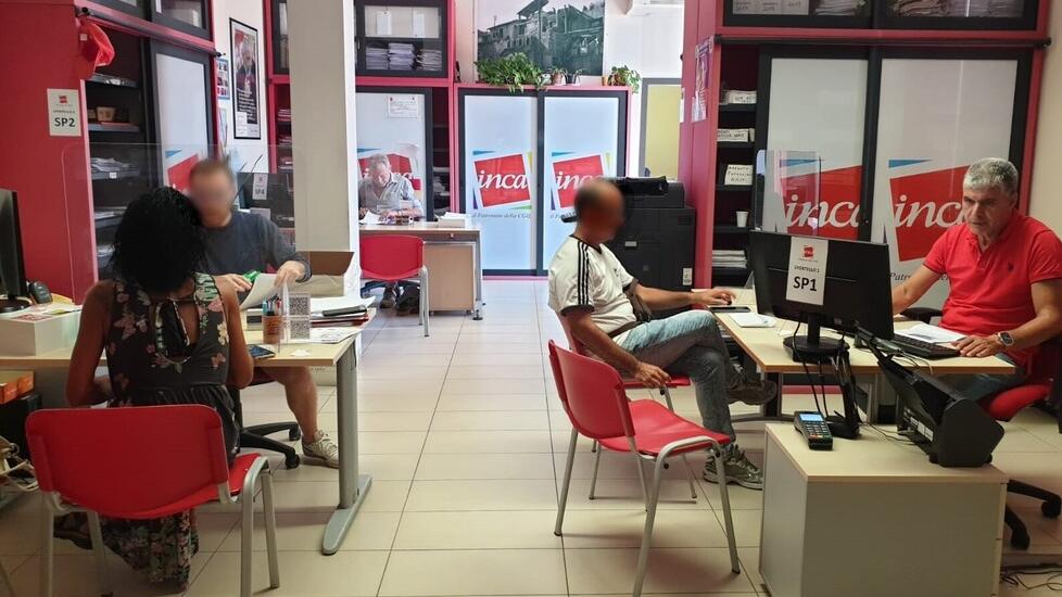 La sede del patronato Inca Cgil di Lucca