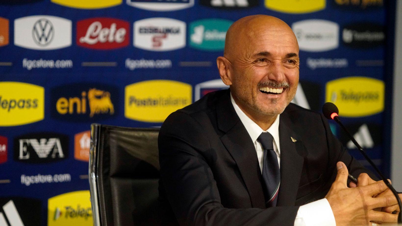Luciano Spalletti nel giorno della presentazione come nuovo commissario tecnico della nazionale italiana di calcio