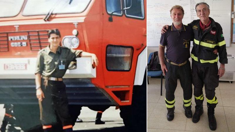 «Un aneurisma mi ha quasi ucciso»: a Livorno vigili del fuoco in festa per Stefano