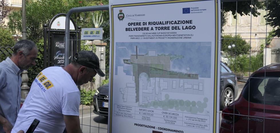 Belvedere Puccini, cantiere al via a Torre del Lago: 2 milioni di interventi