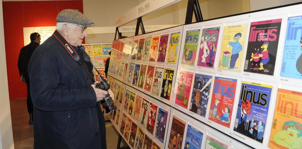 Le copertine di Linus in mostra a Ferrara. Viaggio nella colorata storia della rivista