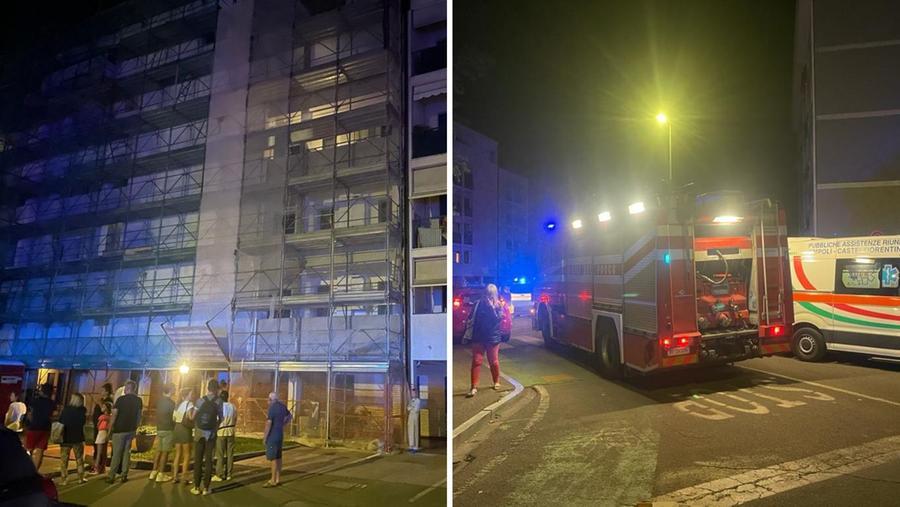 
	Serata di paura in via Reno: l'arrivo dei vigili del fuoco e la gente in strada (Foto Autovino)

