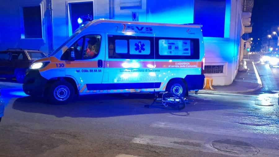 L'ambulanza della Svs intervenuta per i soccorsi