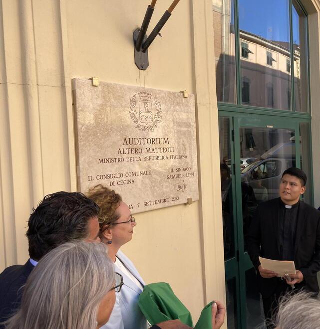 L'intitolazione della sala dell’Auditorium di via Verdi