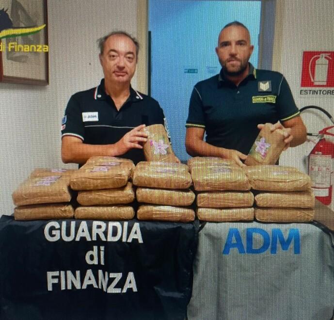 Un container pieno di droga, probabile destinazione Olbia