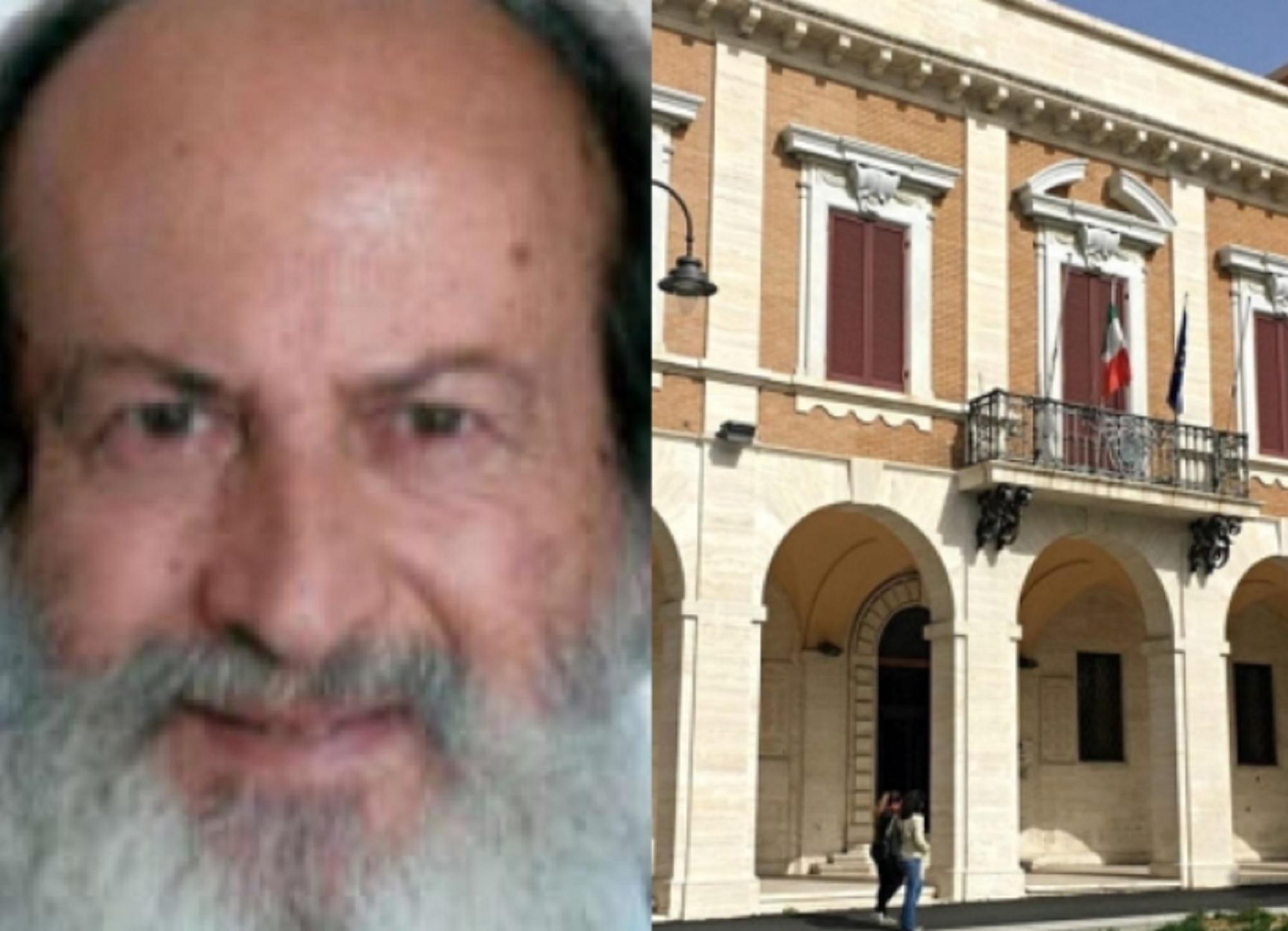 A sinistra la vittima, a destra la sede della Provincia di Livorno, dove lavorava