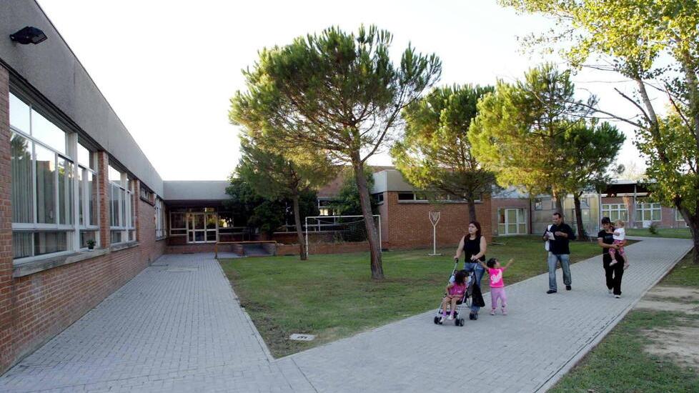 Una veduta della scuola elementare e dell’infanzia di Ponzano che è stata oggetto dei lavori