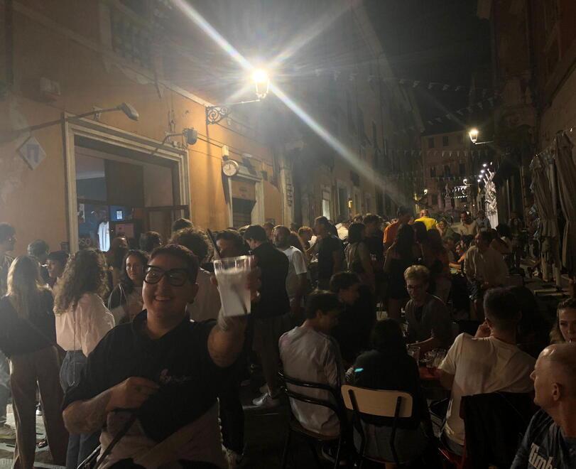 Un’immagine della serata di solidarietà di sabato