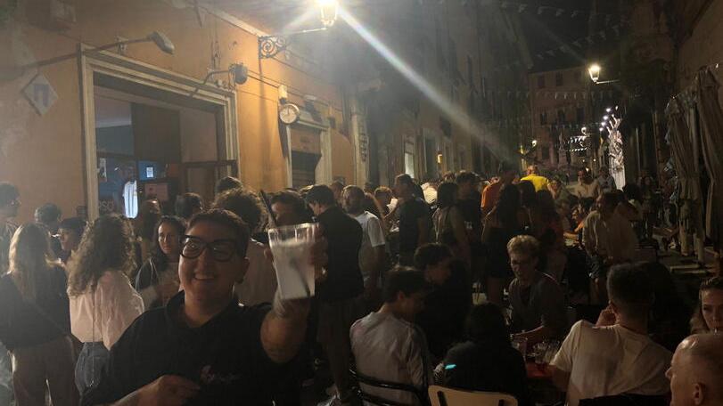 Un’immagine della serata di solidarietà di sabato
