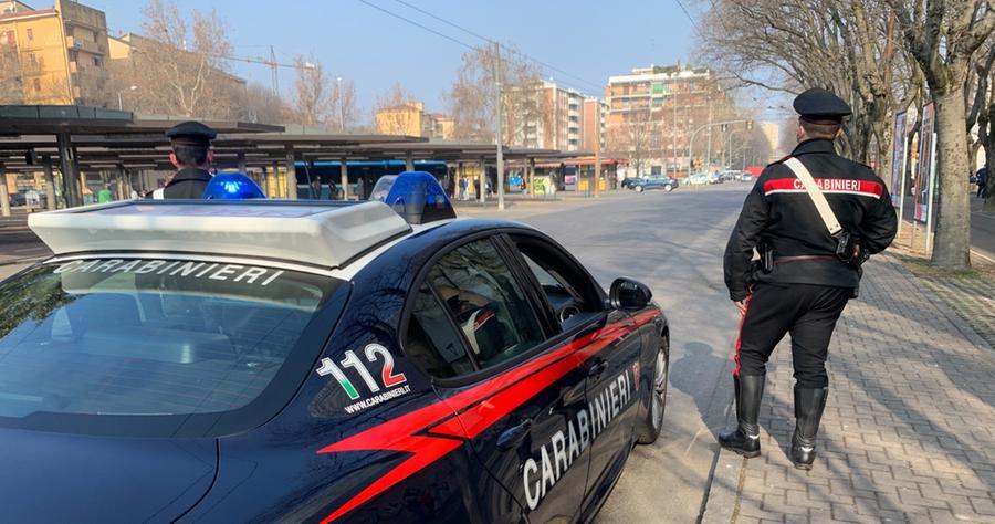 
	Una pattuglia dei carabinieri (foto d'archivio)

