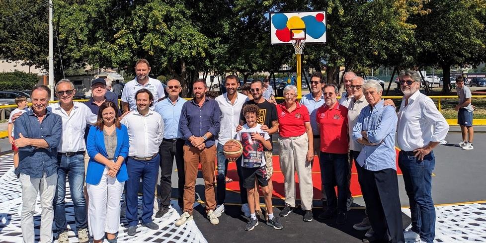 I partecipanti alla inaugurazione del campino