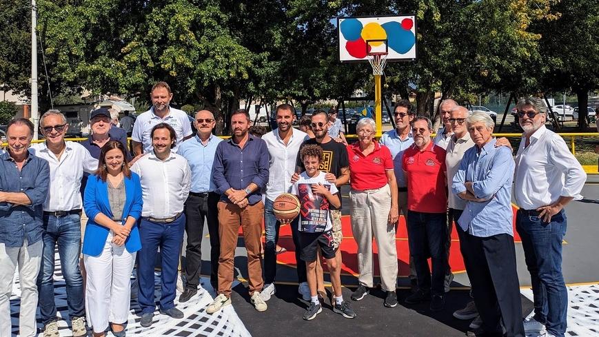 I partecipanti alla inaugurazione del campino