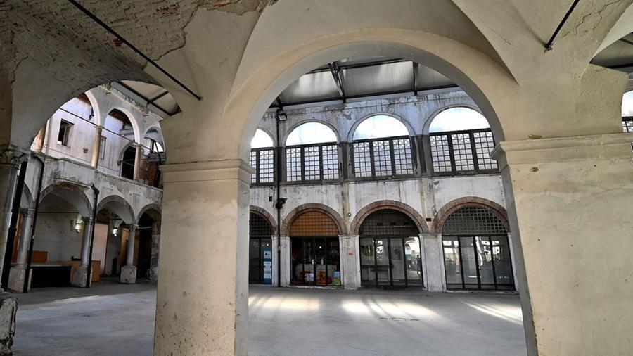 Un interno del mercato del Carmine a Lucca