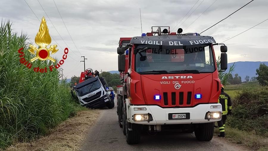 
	Il mezzo pesante bloccato

