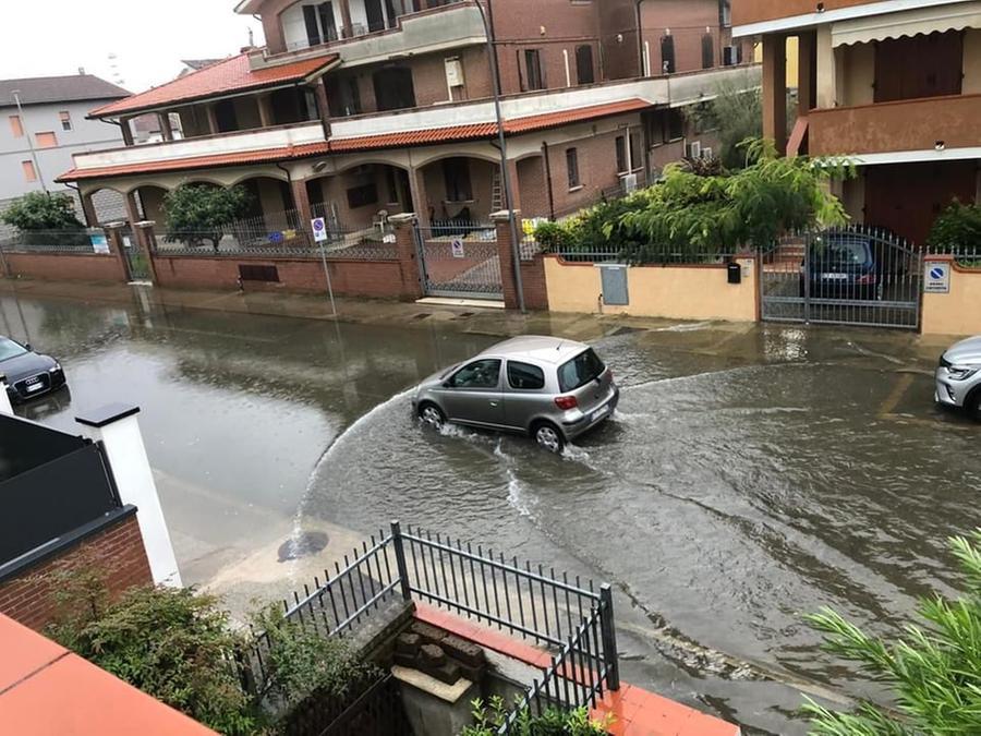 Porto Garibaldi, allagamenti e disagi dopo il temporale