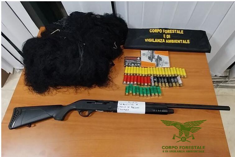 A caccia in auto nel parco di Gutturu Mannu sparavano alla selvaggina dal finestrino: scoperti e denunciati dai forestali