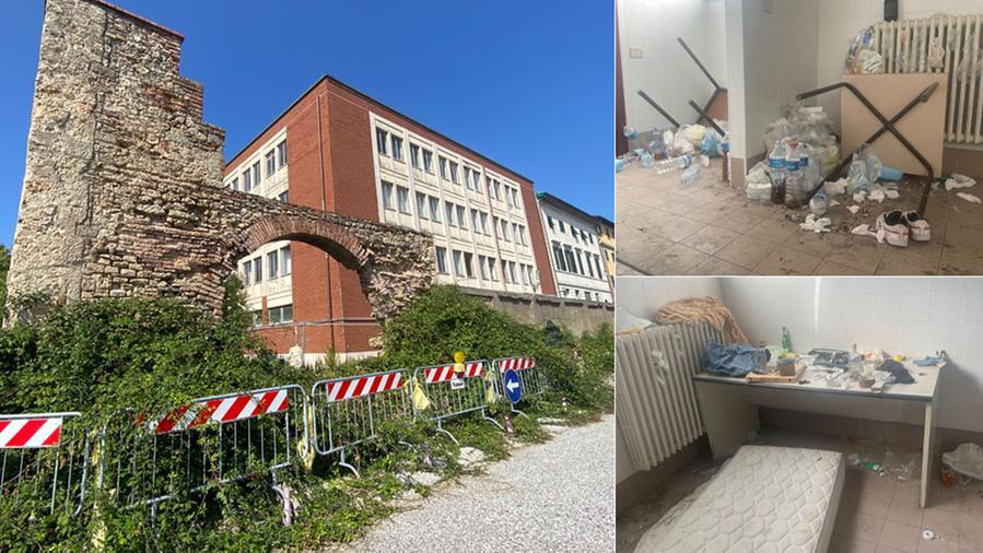 Livorno, da scuola a dormitorio abusivo: sigillati gli ingressi del Calafati