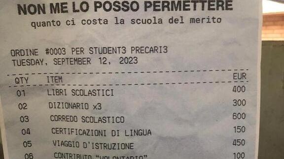 Modena “Non me lo posso permettere” Prima protesta degli studenti 