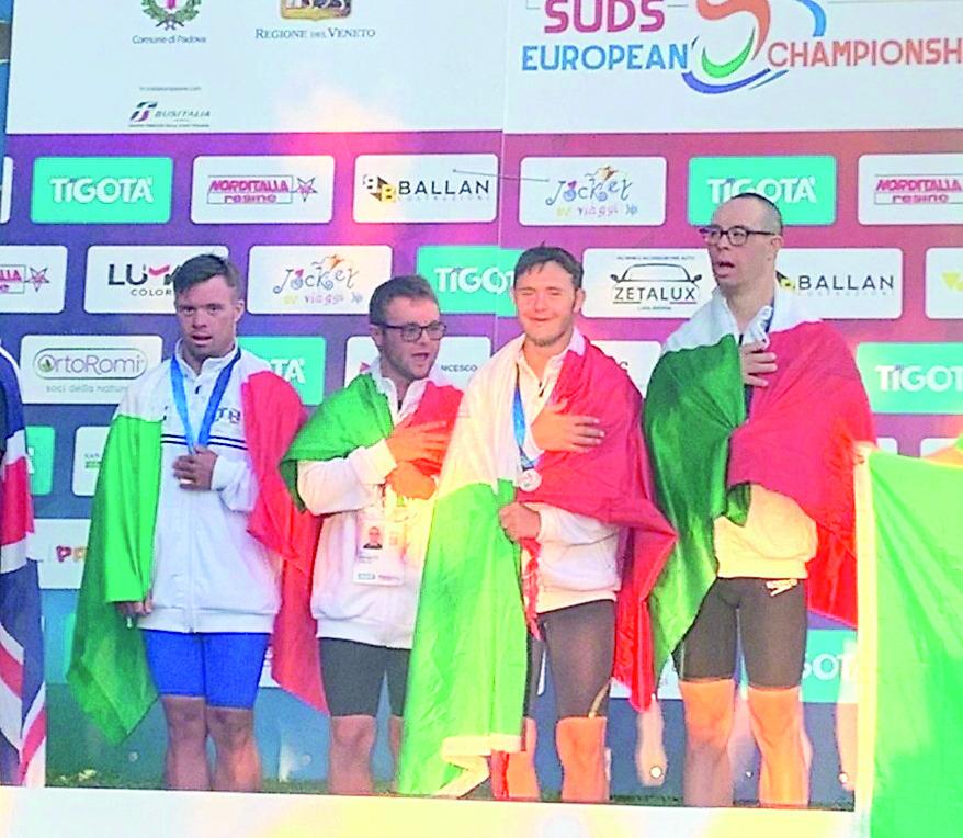 Guzzonato, uno spettacolo europeo. Tre medaglie ai campionati di Padova<br>
