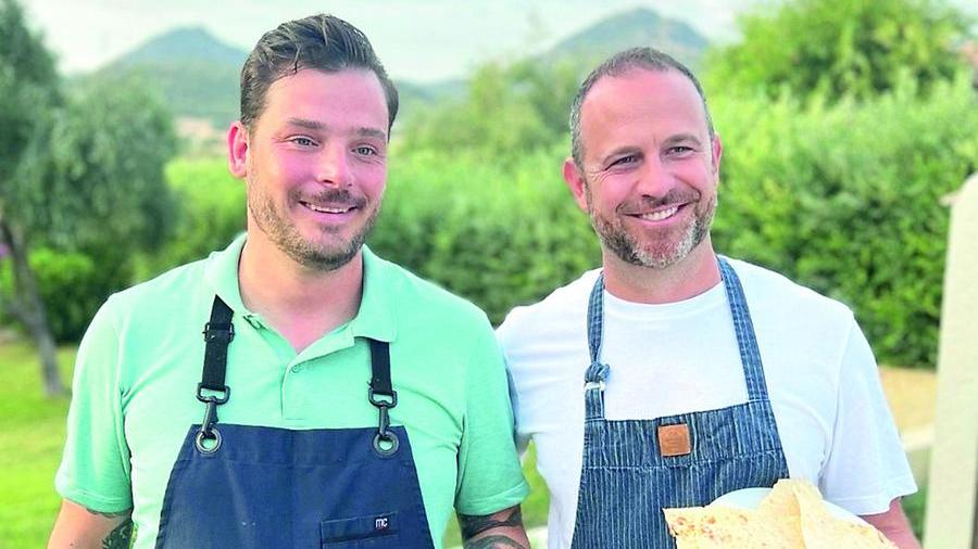 Da sinistra gli chef stellati Robert Rossi e Craig Harding protagonisti del programma Tv Opening