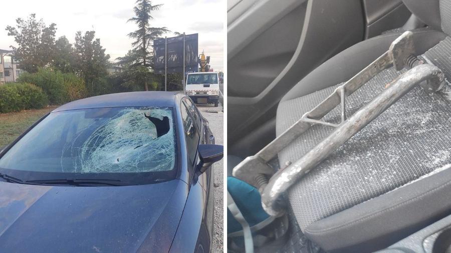 Tragedia sfiorata in Fi-Pi-Li, blocco di ferro piomba nell’auto: 45enne ferito al volto