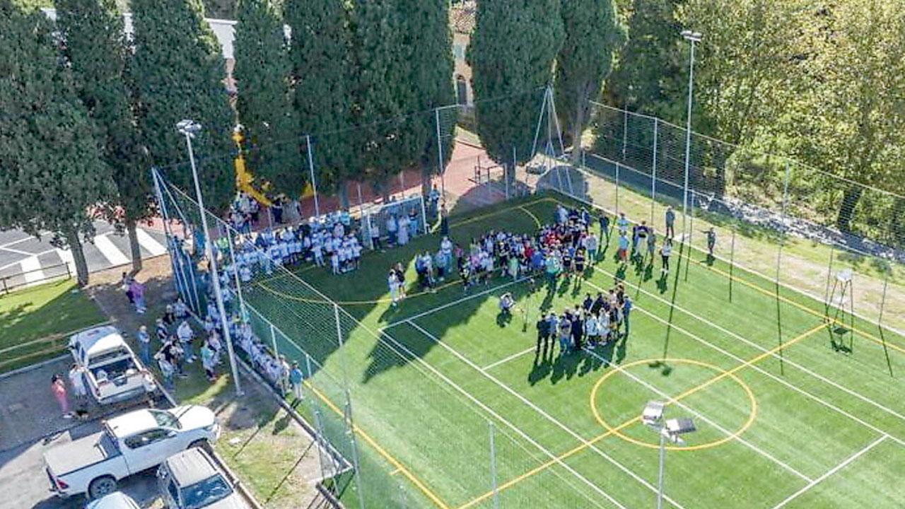 Santa Luce, il campo polivalente che unisce il paese alle scuole intitolato a Gino Strada