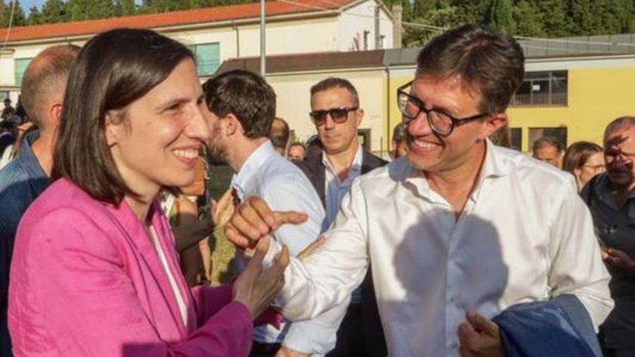 
	La segretaria del Pd, Elly Schlein, con il sindaco di Firenze, Dario Nardella

