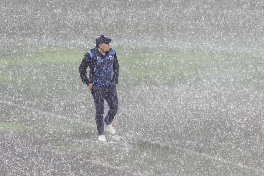 Spal-Lucchese, nubifragio e gara sospesa